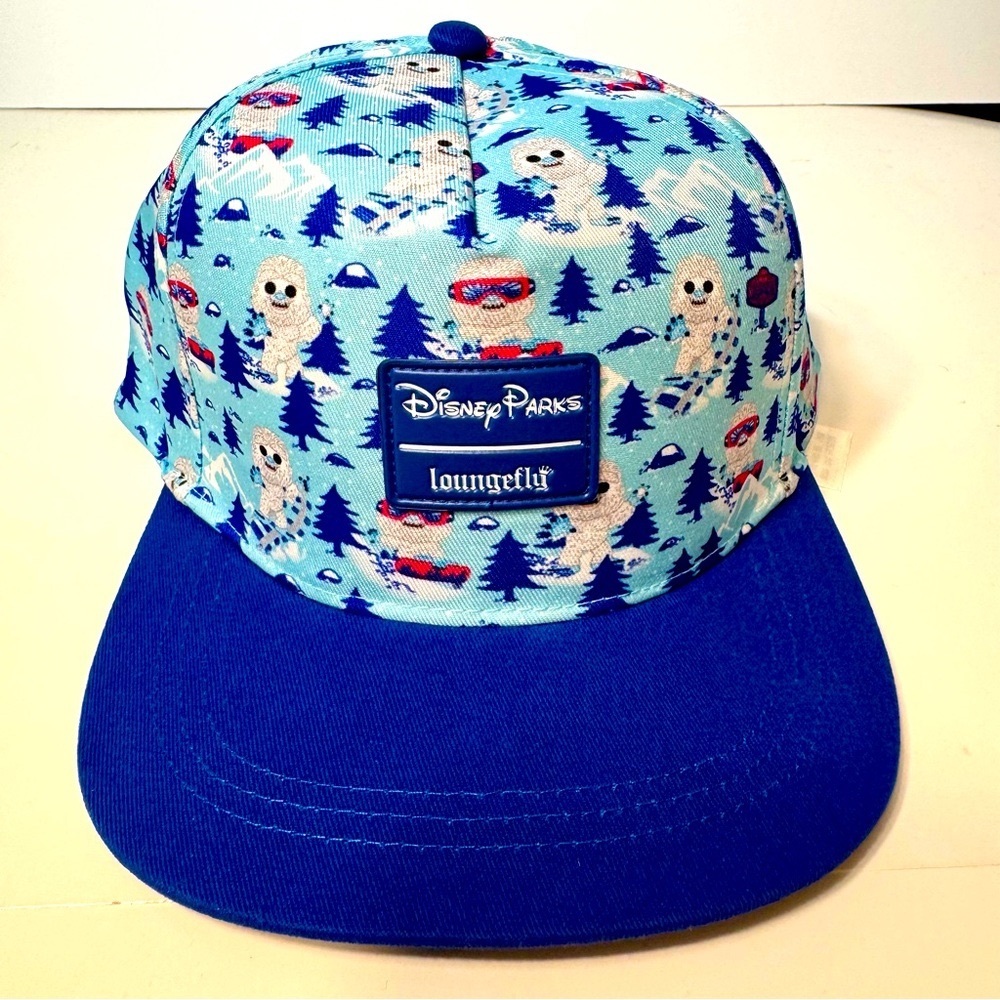NWT. Disney Parks Loungefly Animal Kingdom Yeti Everest Baseball Cap blue Hat.